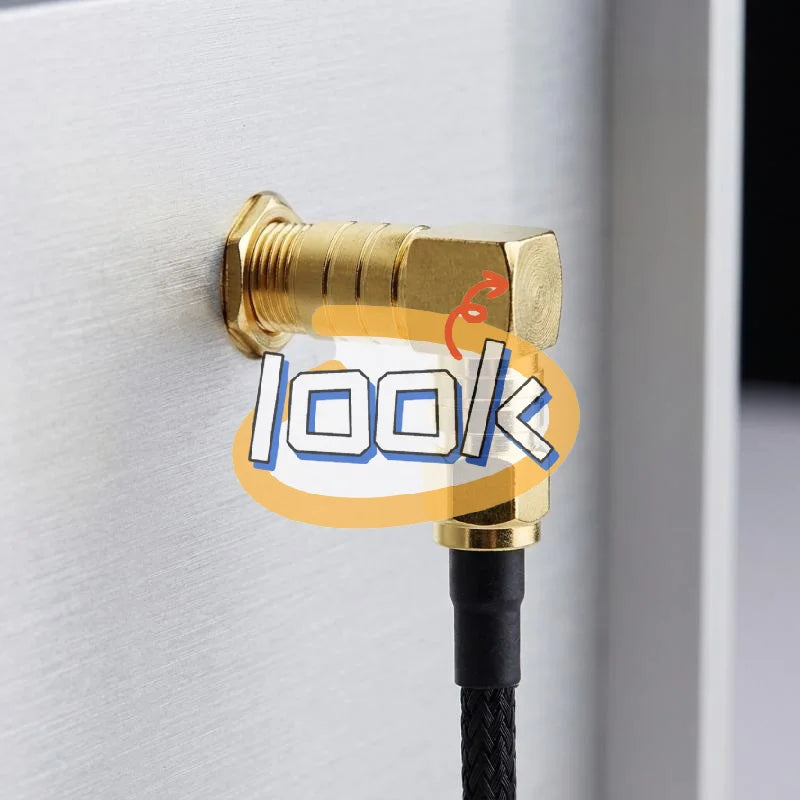 SMB Female 90° Right Angle RF Connector 50Ω – RG405 RG086