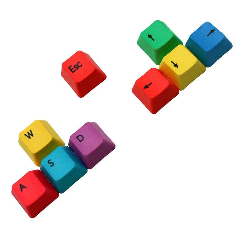 UTHAI RGBY PBT Sublimation WASD Keycaps – Mechanical Keyboard