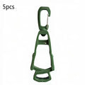 5-Pack Tactical MOLLE Carabiner Clips | Lightweight Plastic Buckle Tactical Carabiner Clips PRIMED A5