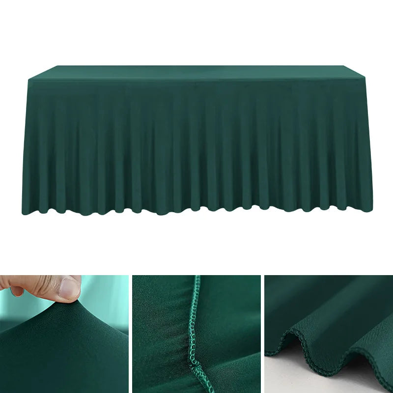 Spandex Rectangle Tablecloth – Waterproof & Washable Table Cover