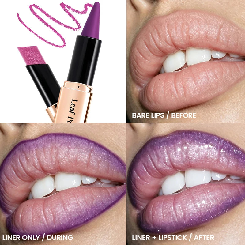 2-in-1 Double-Ended Lip Liner & Lipstick | Matte + Gloss Lip Liner Lipstick PRIMED