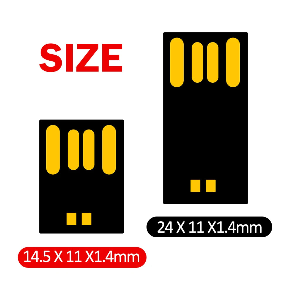 KAWEIDA Bulk USB 2.0 Flash Drive Chips 1GB–128GB | 10–100 Pcs