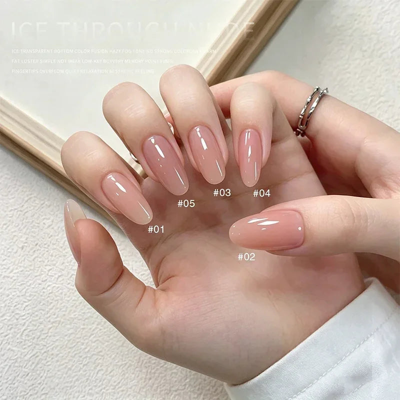 8ml Nude Gel Nail Polish – 23 Colors UV/LED Semi-Permanent Gel Nail Polish PRIMED