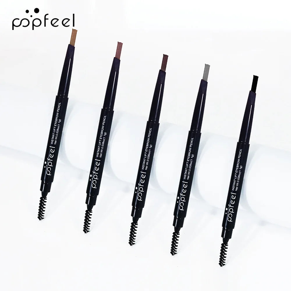 POPFEEL 3D Dual-Head Eyebrow Pencil – Waterproof Long-Lasting Eyebrow Pencil PRIMED