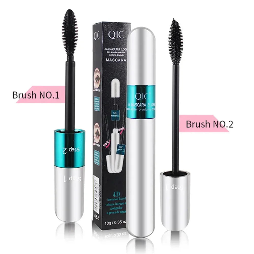 QIC 4D Silk Fiber Mascara – Waterproof, Volume & Length