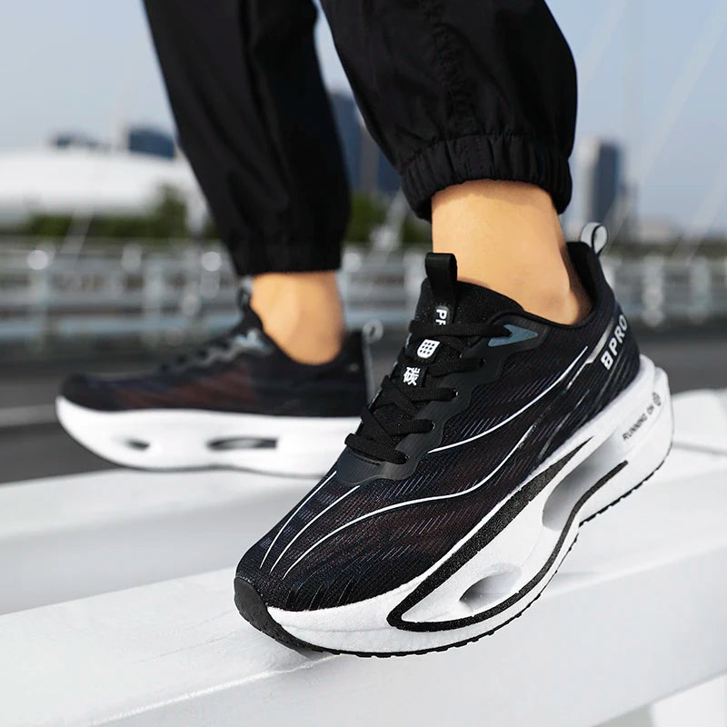 LETCOMFIT Carbon Plate Running Sneakers Men Women Athletic Running Shoes PRIMED