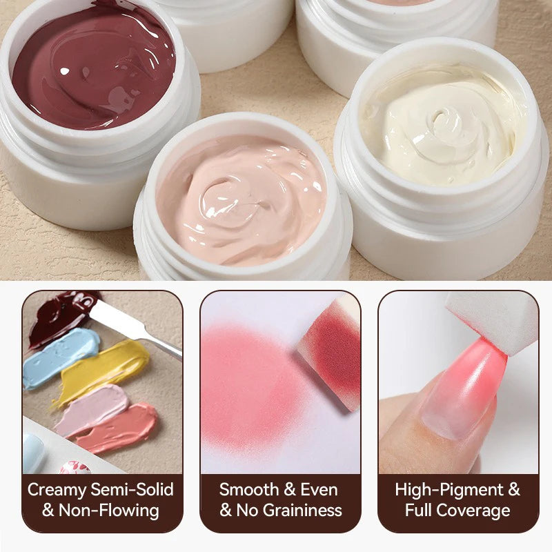 4-in-1 Pat Gel Nail Art Polish – Gradient, Liner & Stamping Gel Nail Polish PRIMED