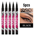 Black Liquid Eyeliner Pen – Ultra-Fine Waterproof Tip (1/2/5pk) Liquid Eyeliner Pen PRIMED Black-5pcs