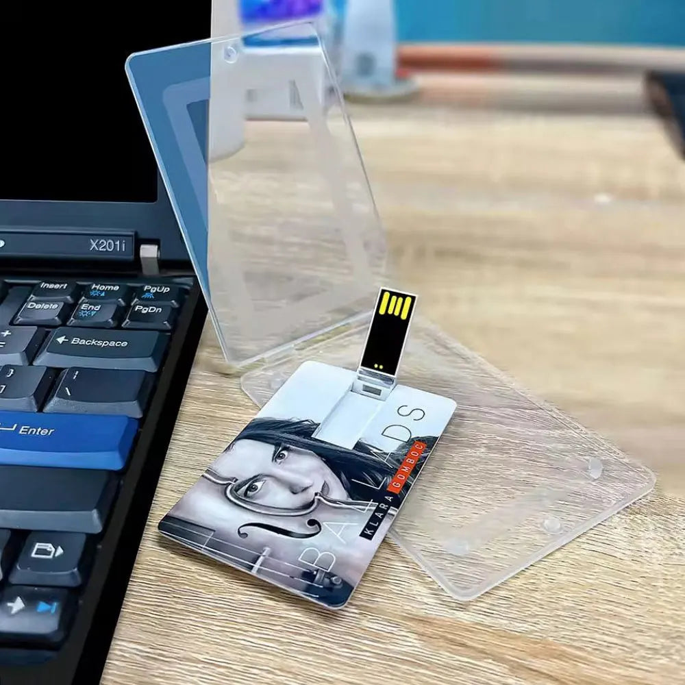 100-Pack Custom Logo Credit Card USB Flash Drives 1–64GB Custom USB Flash Drive PRIMED