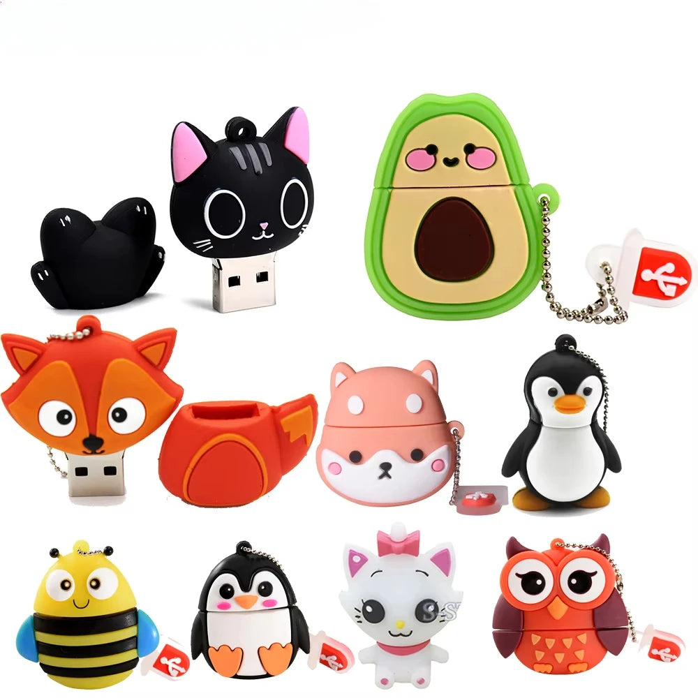 JASTER Cartoon Animal USB Flash Drive 8GB–64GB | USB 2.0 USB Flash Drive PRIMED