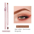 Blana Dual-Head Rotating Eyebrow Pencil – Waterproof 24H Eyebrow Pencil PRIMED ES-06 Caramel Brown