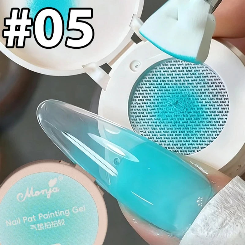 Air Cushion Patting Gel 10 Colors – Ombre Gradient Nail Art UV Nail Art Gel PRIMED