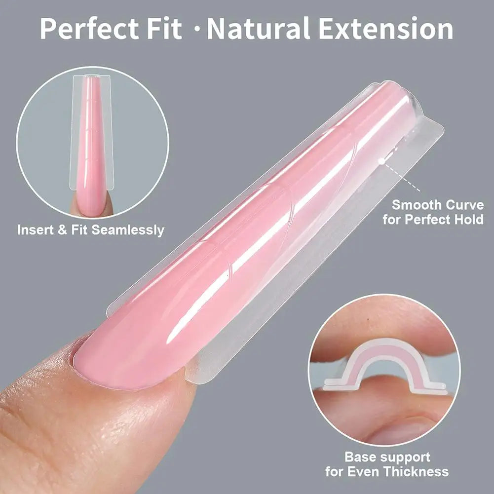 256Pcs Dual Form Nail Tips – Full Cover Nail Extension System