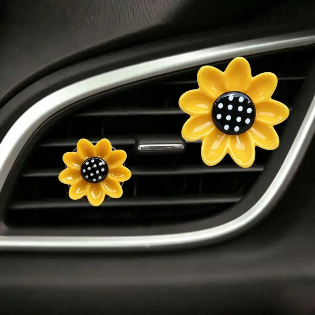 Sunflower Car Vent Clip Air Freshener – 2 or 5 Pack