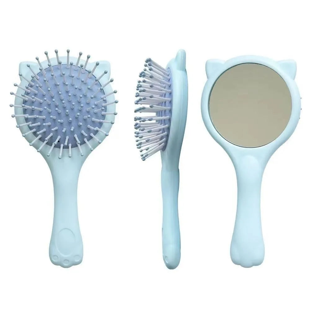 Soft Cushion Comb – Anti-Tangle Portable Hair Styling Comb Hair Styling Comb PRIMED Blue-A