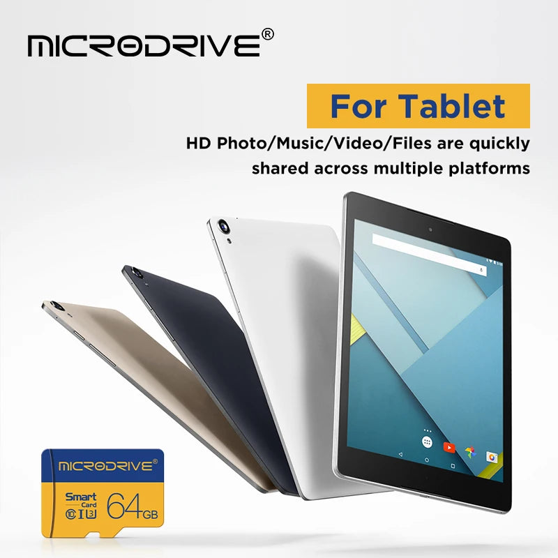 MicroDrive Micro SD Card Class 10 U3 V30 – Up to 512GB Micro SD Memory Card PRIMED