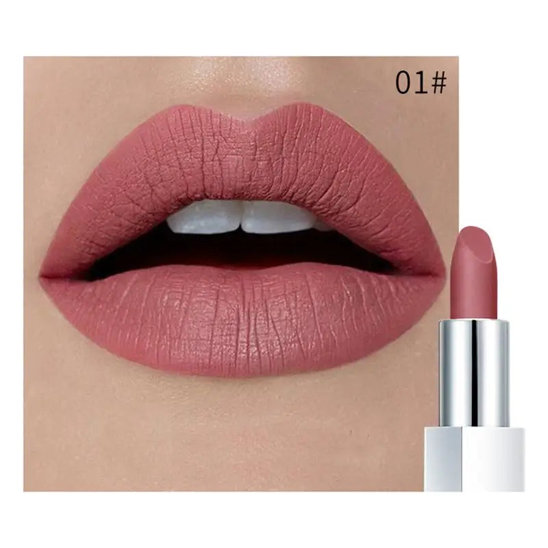 Pudaier Waterproof Matte Lipstick – Vitamin E, 17 Shades