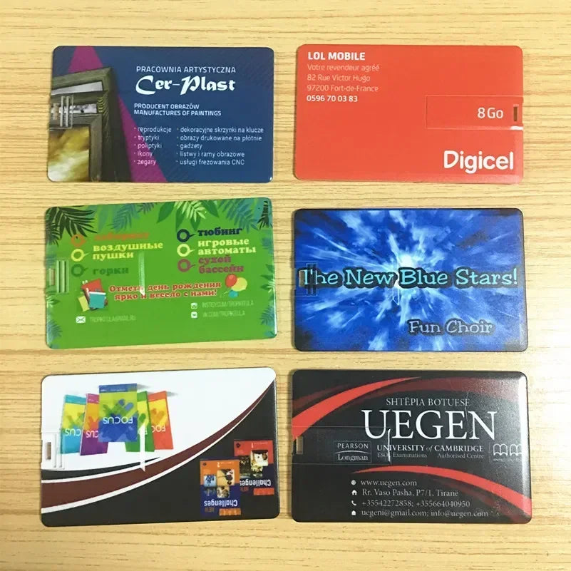 10-Pack Credit Card USB Flash Drives 4–64GB | Free Logo Print USB Flash Drive PRIMED