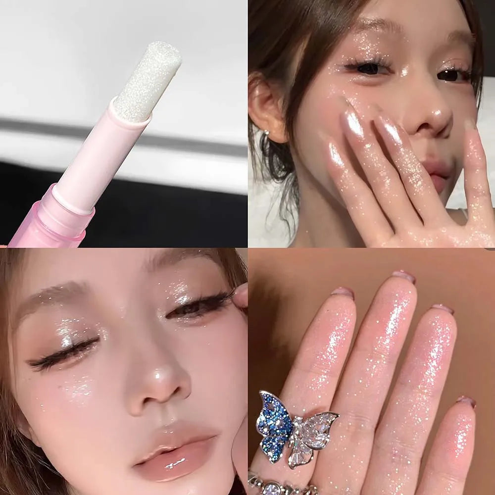 Shimmer Highlighter Stick – Diamond Glitter Eyeshadow Pencil
