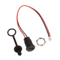 USB-C 2-Pin Waterproof Female Connector Jack PH2.0 Snap Lock USB-C Connector Jack PRIMED Black