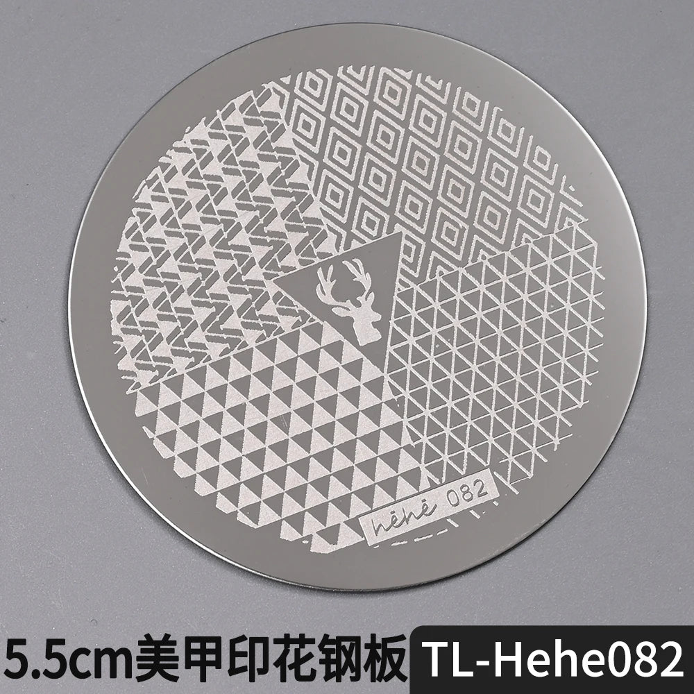 Nail Stamping Plate 5.5cm – Butterfly Flower Lace Stencil