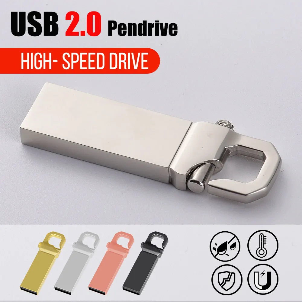 100-Pack Metal USB Flash Drives – Custom Logo | 1GB–64GB USB Flash Drive PRIMED