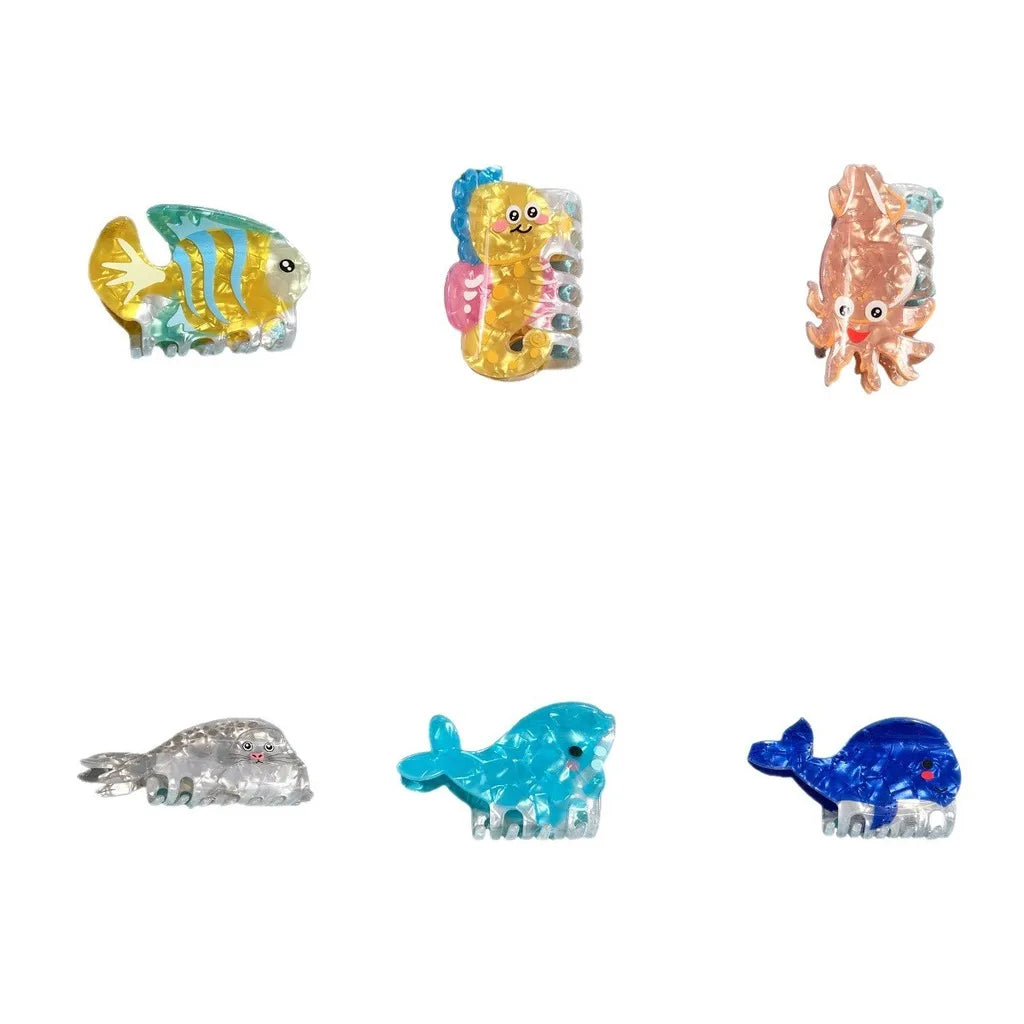 Ocean Animal Hair Claw Clips – Whale, Dolphin & Seal Hair Claw Clip PRIMED