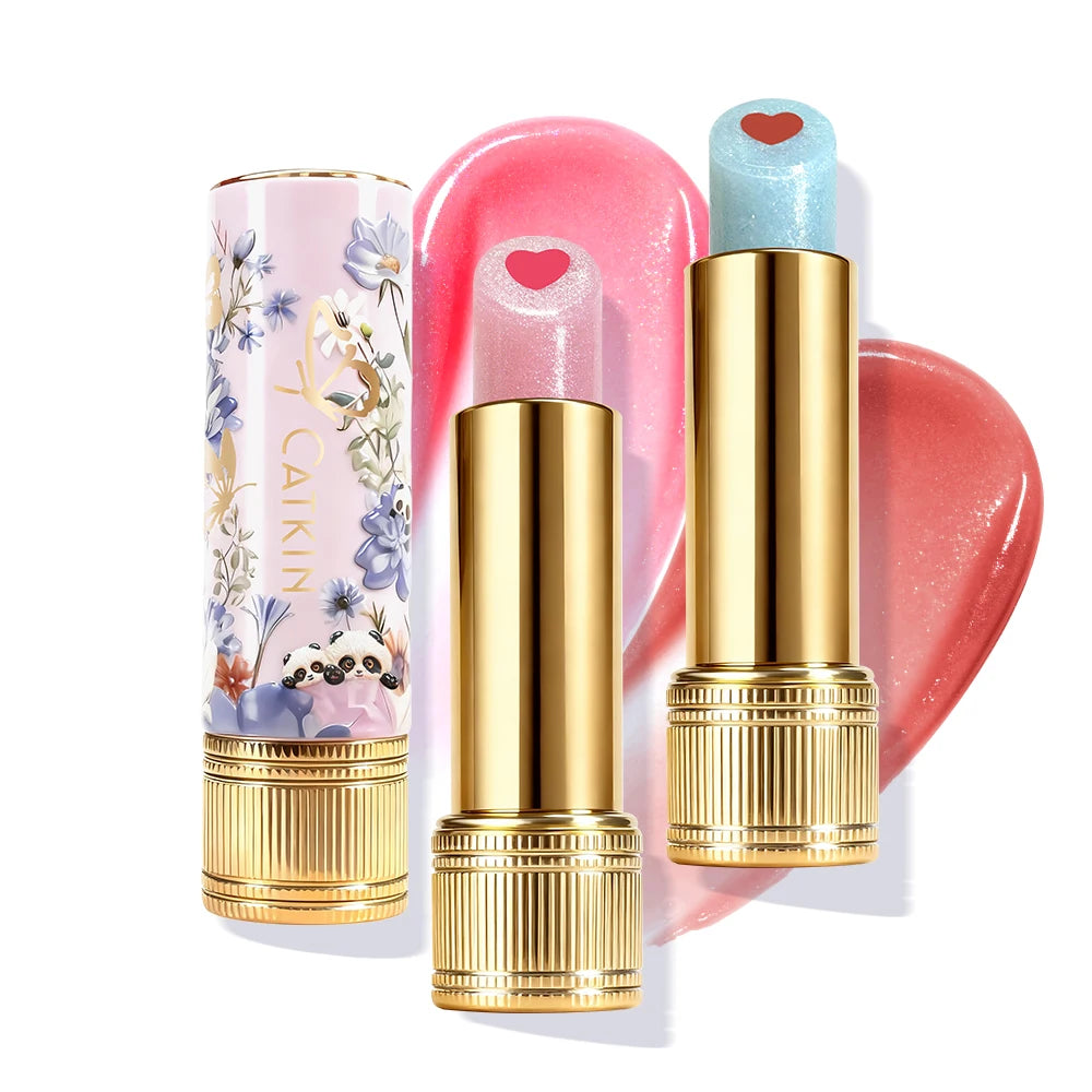 CATKIN Whiffle Dance Tinted Lip Balm – Dual-Core Moisturizing Gloss Tinted Lip Balm PRIMED C02 C03