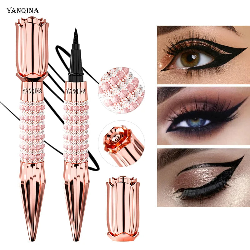 YANQINA Waterproof Black Liquid Eyeliner Pen – 12-Hour Wear