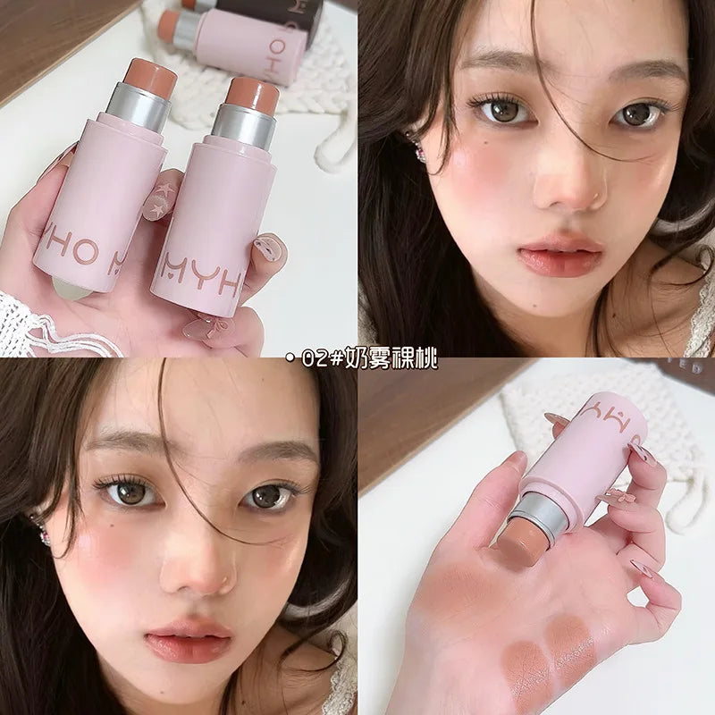 Soft Matte Cream Blush Stick – 4-in-1 Korean Makeup Cream Blush Stick PRIMED 02