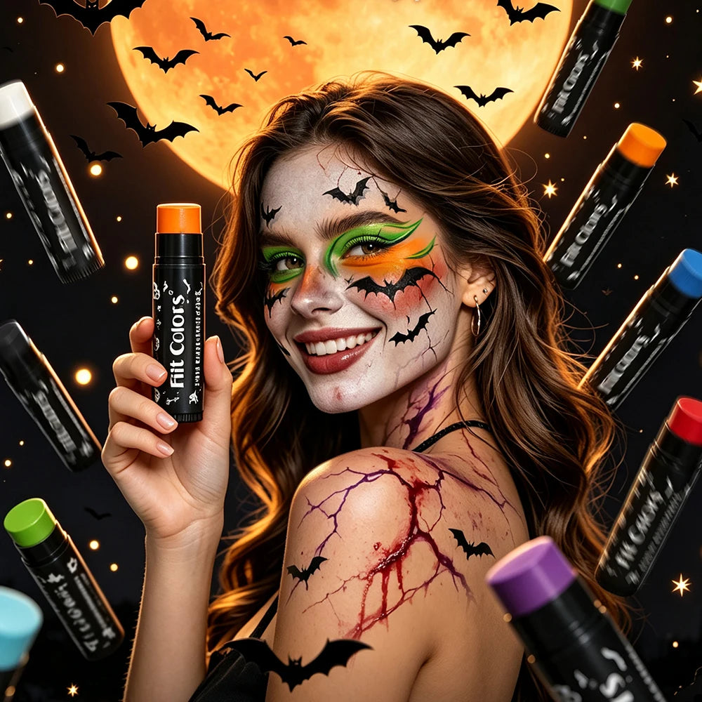 Dark Purple Face & Body Paint Stick – Waterproof Cosplay Makeup