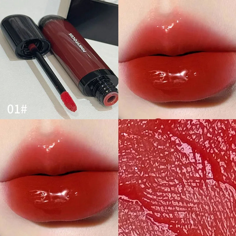 Red Brown Mirror Lip Glaze – Pigmented Liquid Lipstick 9g