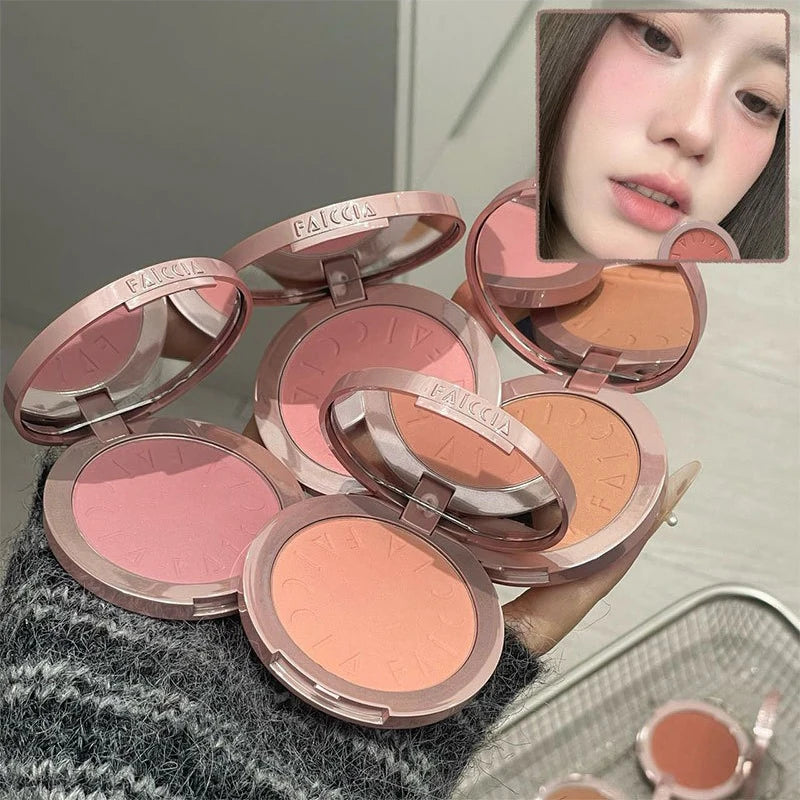 Matte Blush Powder – Buildable Silky Natural Flush Cheek Color Matte Blush Powder PRIMED