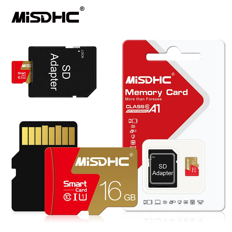 MISDHC Class 10 Micro SD Card 4GB–256GB TF Flash + Adapter Micro SD Card PRIMED