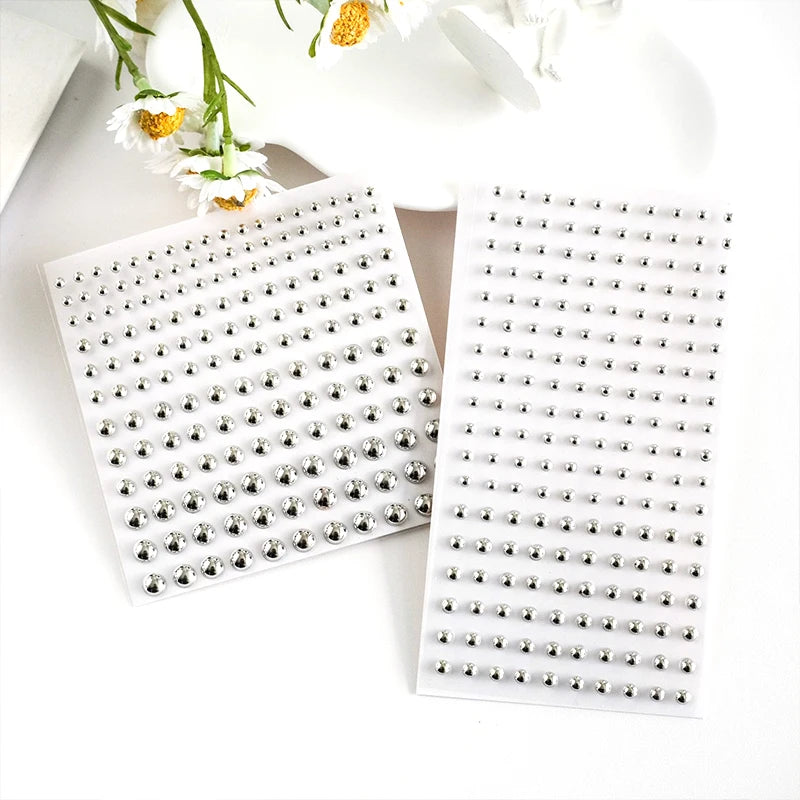 Silver Fake Diamond Body Gem Stickers – Party & Stage Makeup