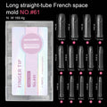 140Pcs Clear Nail Extension Forms – Reusable French Dual Nails