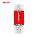 JASTER Type-C USB Flash Drive | Free Custom Logo | 16–128GB USB Flash Drive PRIMED 128MB(NOT GB) Red China Mainland