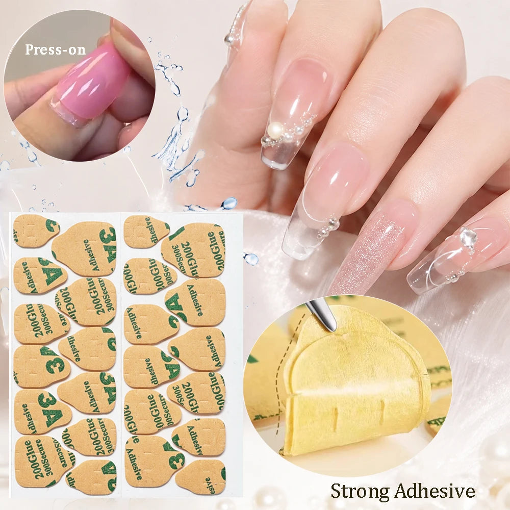 Jelly Nail Glue Tabs – Strong Adhesive for Press-On Nails
