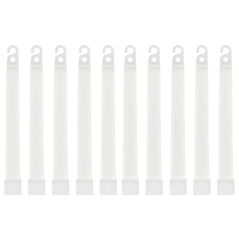 LED Glow Sticks 1/5/10 Pack – Camping, Party & Emergency Glow Light Sticks PRIMED 10PCS White