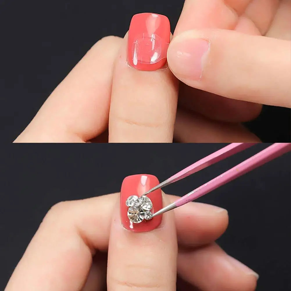 Jelly Nail Glue Adhesive Tabs – Waterproof Double-Sided Stickers