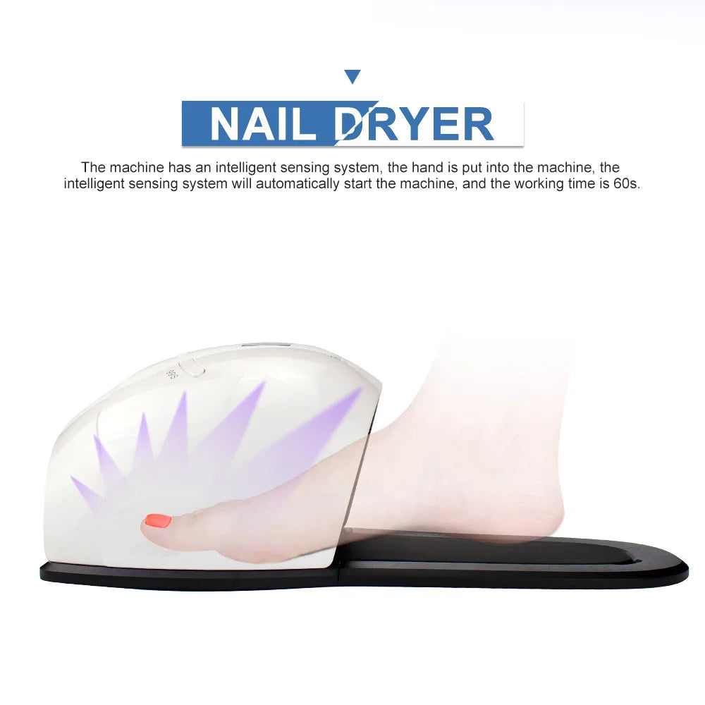 48W UV LED Nail Lamp – Professional Gel Polish Curing Dryer UV LED Nail Lamp PRIMED