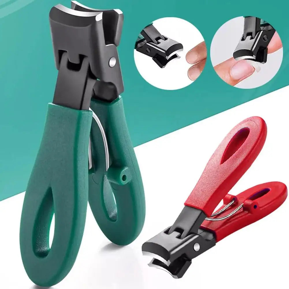 Wide Jaw Stainless Steel Nail Clipper – Anti-Splash Trimmer