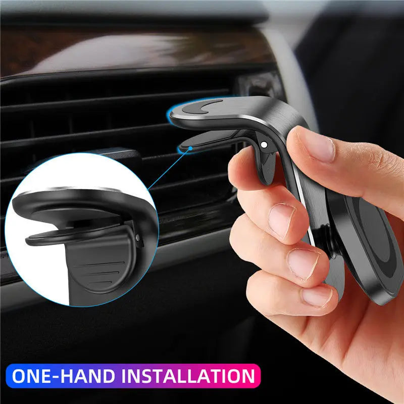 Magnetic Car Phone Holder Air Vent Clip Mount – 360° Rotation Car Phone Mount PRIMED