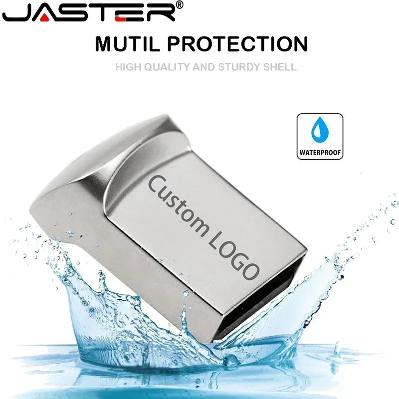 JASTER Mini Metal USB Flash Drive 32GB 64GB | Waterproof USB Flash Drive PRIMED