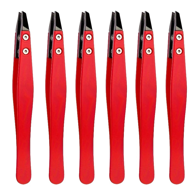 Zirconia Ceramic Slant Tip Tweezers – Eyebrow & Lash