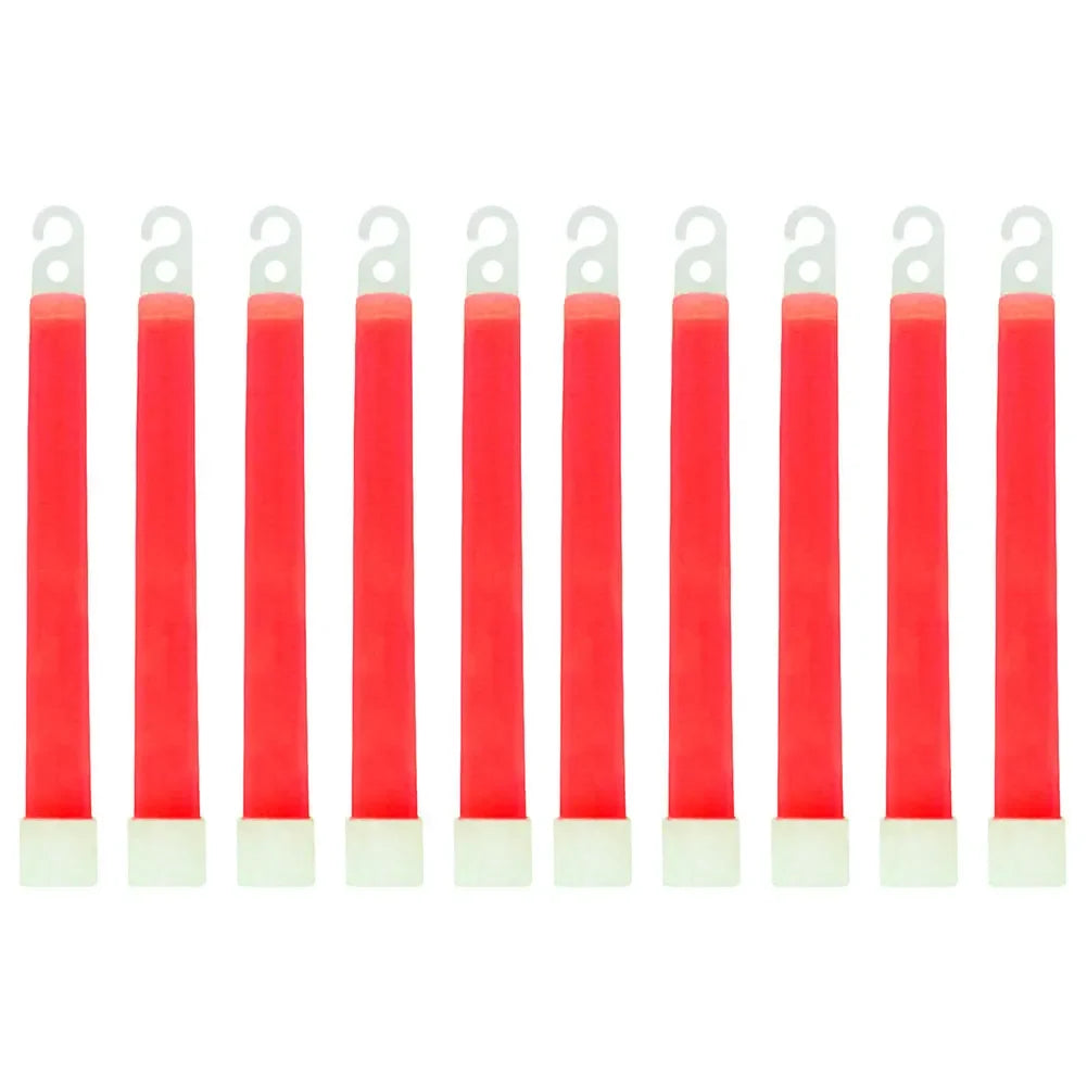 LED Glow Sticks 1/5/10 Pack – Camping, Party & Emergency Glow Light Sticks PRIMED 10PCS Red