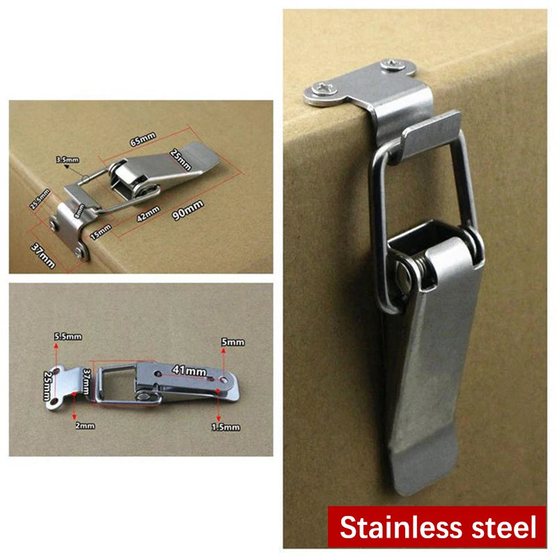 Stainless Steel Spring Toggle Draw Latch Hasp Clasp Lock