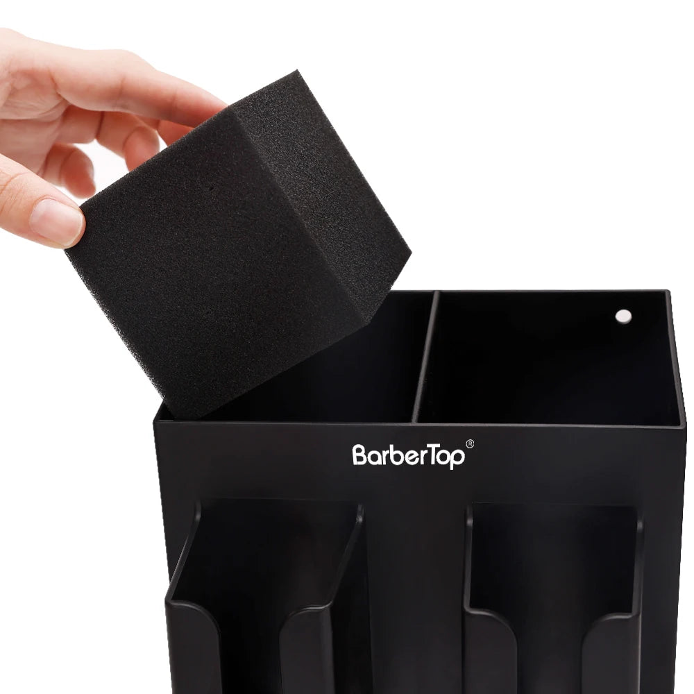 Wall-Mounted Barber Tool Holder & Salon Storage Organizer