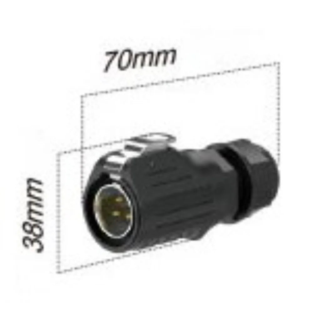 LP-20 IP68 Waterproof Aviation Connector 2P 3P 4P – 2-Pack Waterproof Connector PRIMED