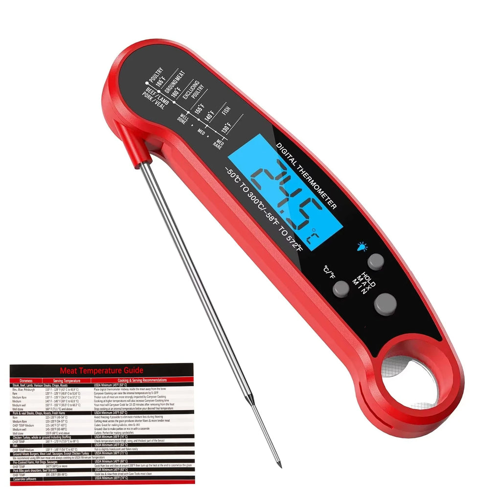 LMETJMA Digital Instant Read Meat Thermometer – Waterproof Digital Meat Thermometer PRIMED